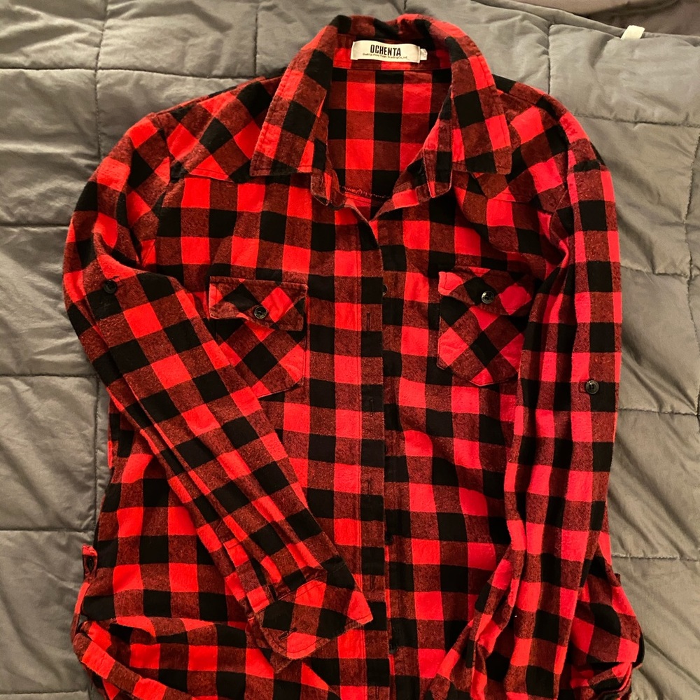 Buffalo plaid top